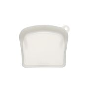 Punga alimentara din silicon reutilizabila, etansa si multifunctionala, 600 ml, Platinum Sand