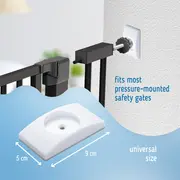 Set 4 Protectii Perete pentru Poarta Siguranta Copii, SIPO, Anti-Alunecare, Universale, Alb