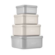 Set 4 cutii pentru pranz, Kitty Cat Grey, Kikka Boo