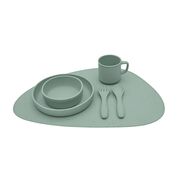 Suport din silicon pentru masa si joaca, Platinum Sage Green