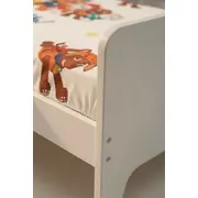 Lenjerie pat baietei 2-6 ani Paw Patrol Alb pentru saltele 130x60 ASC6427968007201