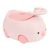 Olita pentru copii KikkaBoo cu volan si claxon Chick Pink