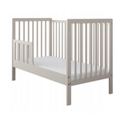 Patut 2 In 1 Lumi Casmir 120x60 Cm Din Lemn, 3 Niveluri Somiera, Trepte Detasabile + Bariera Transformare Pjblumibc-n