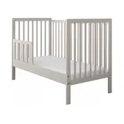 Patut 2 In 1 Lumi Casmir 120x60 Cm Din Lemn, 3 Niveluri Somiera, Trepte Detasabile + Bariera Transformare Pjblumibc-n