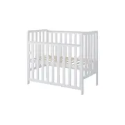 Patut Din Lemn Bambi Alb 100a 50 Cm Laterala Culisanta    Roti Cu Blocare    Protectie Silicon Pentru Dentitie    En 716-1 Pjbbambi_w