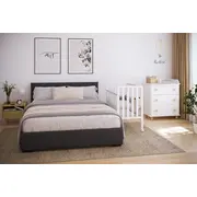 Patut Din Lemn Bambi Alb 100a 50 Cm Laterala Culisanta    Roti Cu Blocare    Protectie Silicon Pentru Dentitie    En 716-1 Pjbbambi_w