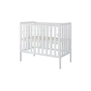 Patut Din Lemn Bambi Alb 100a 50 Cm Laterala Culisanta    Roti Cu Blocare    Protectie Silicon Pentru Dentitie    En 716-1 Pjbbambi_w