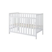 Patut Din Lemn Bambi Alb 120a 60 Cm Laterala Culisanta    Roti Cu Blocare    Protectie Silicon Pentru Dentitie    En 716-1 Pjbbambi120_w