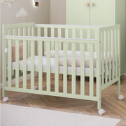 Patut Din Lemn Bambi Menta 120a 60 Cm Laterala Culisanta    Roti Cu Blocare    Protectie Silicon Pentru Dentitie    En 716-1 Pjbbambi120_m