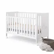 Patut Din Lemn Pasarele Alb 120a 60 Cm Laterala Culisanta    Protectie Silicon Pentru Dentitie    En 716-1 Pjbptaszki_w