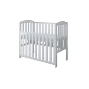 Patut Din Lemn Tobi Alb 100a 50 Cm Laterala Culisanta    Roti Cu Blocare    Protectie Silicon Pentru Dentitie    En 716-1 Pjbtobi_w