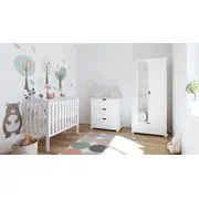 Patut Din Lemn Tobi Alb 100a 50 Cm Laterala Culisanta    Roti Cu Blocare    Protectie Silicon Pentru Dentitie    En 716-1 Pjbtobi_w