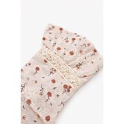 Rochita fetita eleganta cu imprimeu floral guler rotund si maneci evazate trpb0211