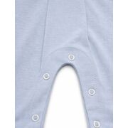 Salopeta bebelusi baiat albastra bumbac eleganta cu guler body integrat trpb0208