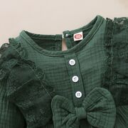 Salopeta verde cu maneca lunga din finet adxm309-3-de3