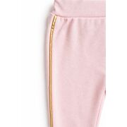 Set bebe fetita 5 piese roz queen bumbac bluza petrecuta pantaloni caciula bavetica trpb0217