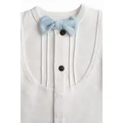 Set nou nascut baiat 5 piese elegant bumbac camasa pantaloni caciulita baveta trpb0202