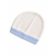 Set nou nascut baiat 5 piese elegant bumbac ivory bleu bluza papion pantaloni caciula trpb0203