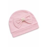 Set nou nascut fetita roz 5 piese bumbac elegant bluza pantaloni caciula baveta trpb0207