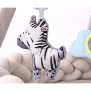 Covoras senzorial de joaca impletit TinyMini Braid 0+ cu arcade si laterale