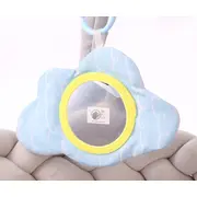 Covoras senzorial de joaca impletit TinyMini Braid 0+ cu arcade si laterale