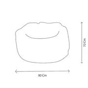 Puf Copii Wild  Soft Iepuras ,   Fotoliu Tip Beanbag Din Plus Premium Pjbws6003