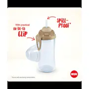 Cana Nuk Flexi 300 ml cu pai moale de la 12 luni, Verde Galben