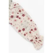 Set fete 2 piese verde pastel bluza cu volane pantaloni rib casual tram2202