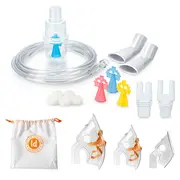 Aparat aerosoli Little Doctor LD-215C, nebulizator cu compresor, 3 dimensiuni de particule, Alb BITld215c