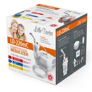 Aparat aerosoli Little Doctor LD-220mC, nebulizator cu compresor, design compact, 3 moduri de nebulizare, masca bebelusi, copii si adulti, Alb BITLD220mC