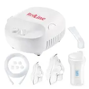 Aparat aerosoli RedLine NB-230C Ultra, masca copii si adulti, kit Ultra cu furtun de 6m si masca bebelusi, nebulizator cu compresor BITNB230ultra