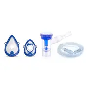 Aparat aerosoli VITAMMY Microfine+ by Flaem, nebulizator cu compresor, utilizare profesionala, masca copii si adulti SoftTouch, fara ftalati si BPA, MMAD 4,48 &mu;m, Alb BITmicrofineplus