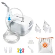 Aparat aerosoli cu compresor Little Doctor LD-220C, 3 dispensere pentru reglarea dimensiunii particulelor, 2 masti BITld220c