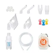 Aparat aerosoli cu compresor Little Doctor LD-220C, 3 dispensere pentru reglarea dimensiunii particulelor, 2 masti BITld220c