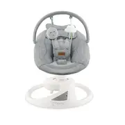 Balansoar electric pentru bebelusi cu sezut rotativ 360 grade , Momi Pearl - Grey KRTBULE00040