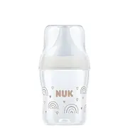Biberon Nuk Perfect Match Sticla 120 ml Control Temperatura Tetina Silicon S, Curcubeu