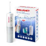 Irigator bucal Little Doctor Aquajet LD A3 pentru adulti, profesional, 1500 impulsuri min, 2 duze, alb BITLDA3