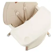 Scaun de masa copii Momi Reki, Piele ecologica, Beige KRTKRKA00035