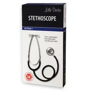 Stetoscop Little Doctor LD Prof I, stetoscop metalic utilizabil pe ambele parti, diafragma mare, Negru Inox BITldprof1