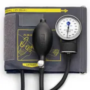 Tensiometru mecanic Little Doctor LD 70, profesional, manometru din metal, dimensiune manseta 25 ,   36 cm, inel de fixare metalic, fara stetoscop, Negru Gri BITld70
