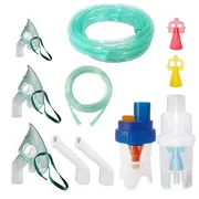 Kit accesorii universale Redline Ultra, pentru aparate aerosoli cu compresor, particule variabile, furtun de 6 si 2 m, masca bebelusi, copii si adulti BITredlineultra