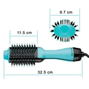 Perie electrica fixa REVLON One-Step Hair Dryer  Volumizer, RVDR5222MUKE MINT, pentru par mediu si lung BITRVDR5222MUKE