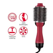 Perie electrica fixa REVLON Special Edition One-Step Volumiser Titanium, RVDR5279UKE, 3 trepte de temperatura BITRVDR5279UKE