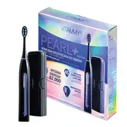 Periuta de dinti electrica VITAMMY Pearl+ Noire, 82000 vibratii min, 3 moduri de periaj, 2 capete incluse, Negru BITpearlnoir