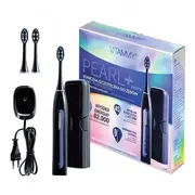 Periuta de dinti electrica VITAMMY Pearl+ Noire, 82000 vibratii min, 3 moduri de periaj, 2 capete incluse, Negru BITpearlnoir