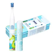 Periuta de dinti electrica VITAMMY Smile, pentru copii 3 +, cutie travel, Animatie Crocodil BITsmilecrocodil