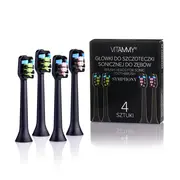 Set 4 rezerve periuta de dinti VITAMMY Symphony, Negru, TH1911-4 Black BITrezerveymphonynegru