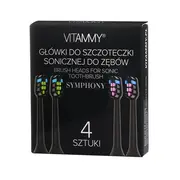 Set 4 rezerve periuta de dinti VITAMMY Symphony, Negru, TH1911-4 Black BITrezerveymphonynegru