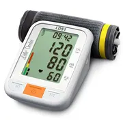 Tensiometru electronic de brat Little Doctor LD51, afisaj XXL, detector aritmie, indicator WHO, afisare data si timp, Alb Gri BITLD51