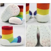 Pantofi-soseta pentru copii Rainbow White L - ATPAR03-WHITE-L